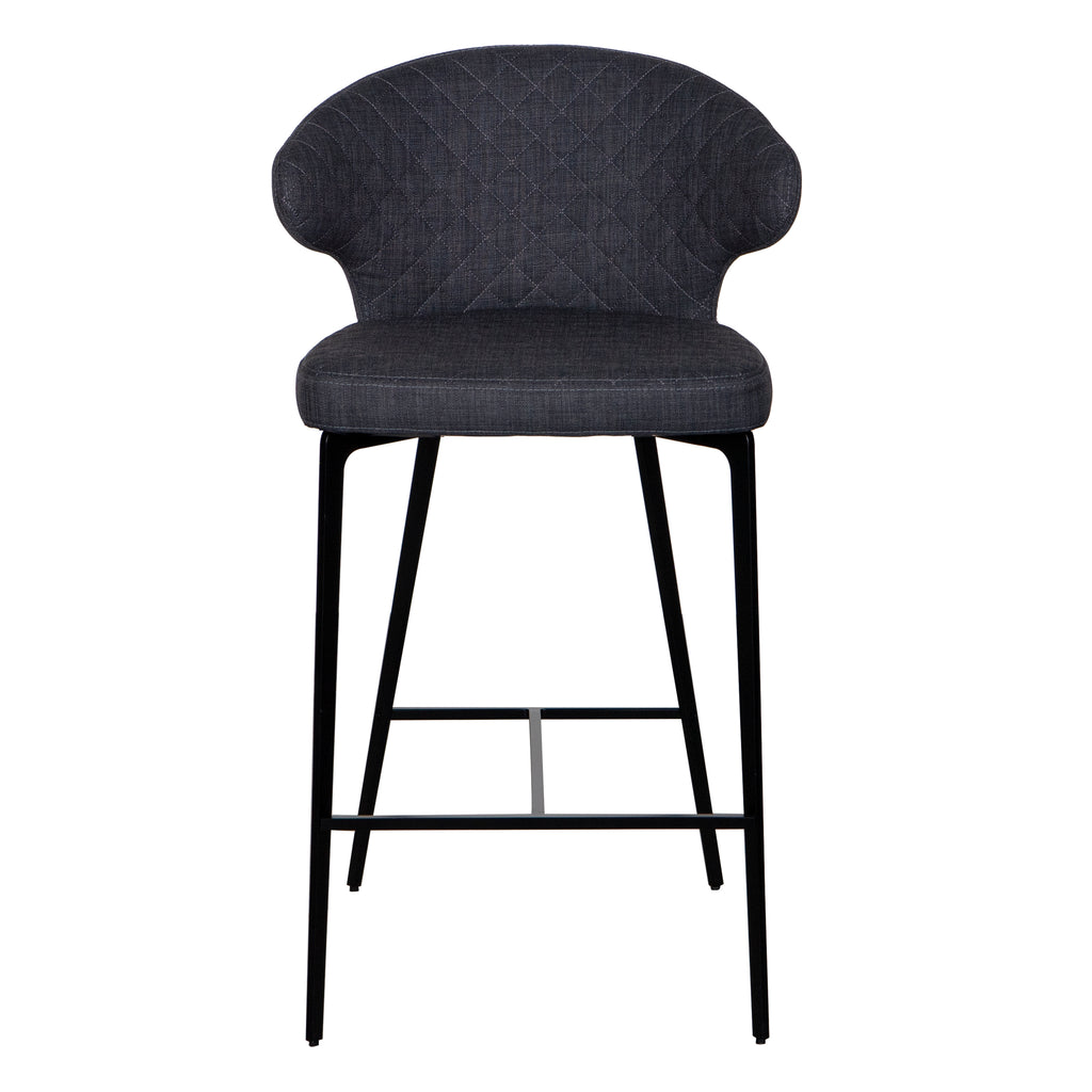 Menefer Counter Stool - Dark Grey