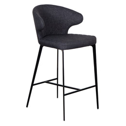 Menefer Counter Stool - Dark Grey