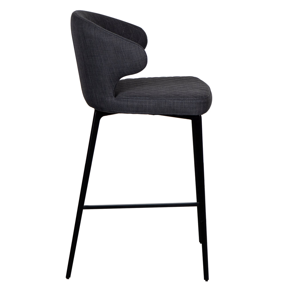 Menefer Counter Stool - Dark Grey