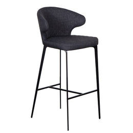 Menefer Bar Stool - Dark Grey