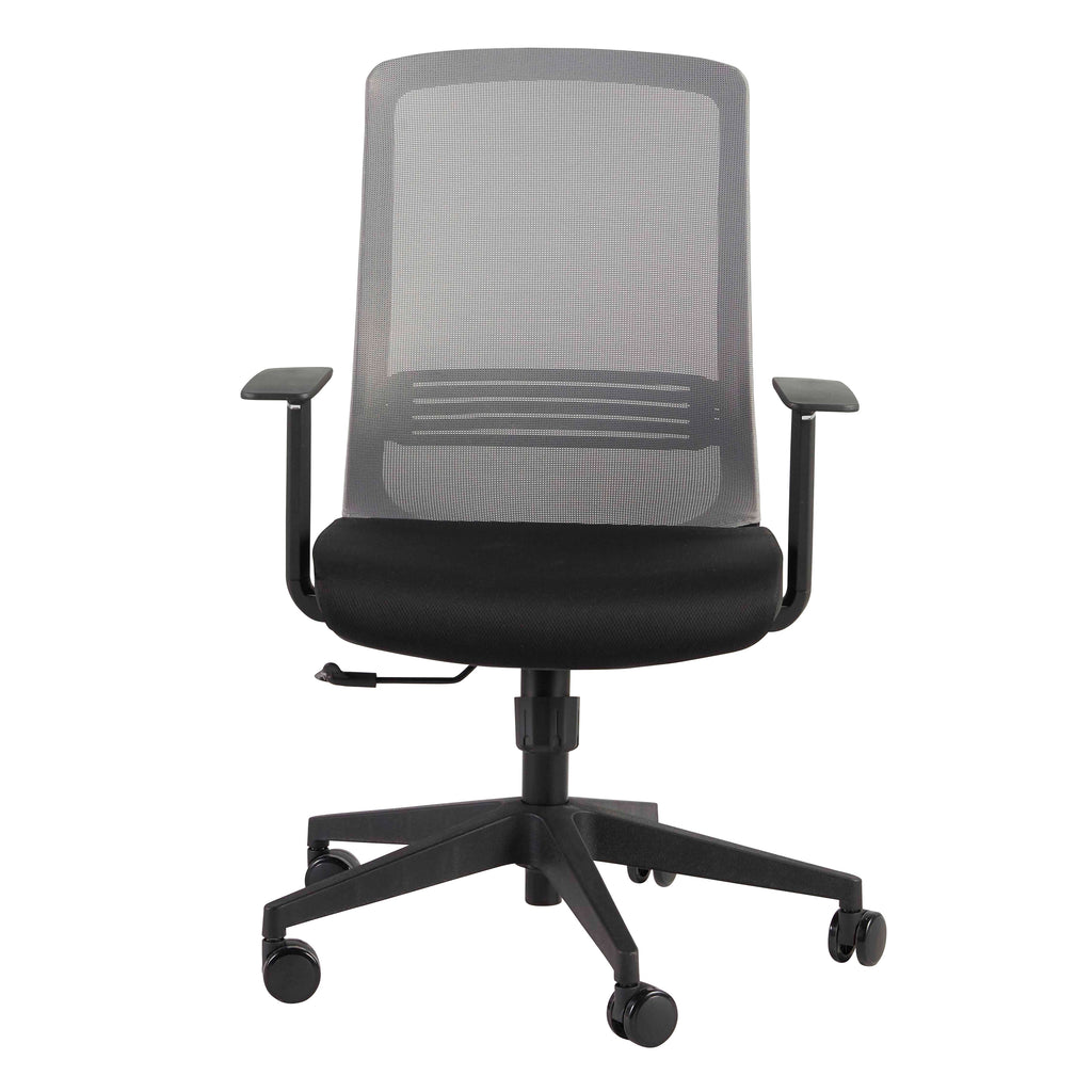 Spiro Office Chair with Adjustable Arms - Grey