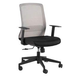 Spiro Office Chair with Adjustable Arms - Grey