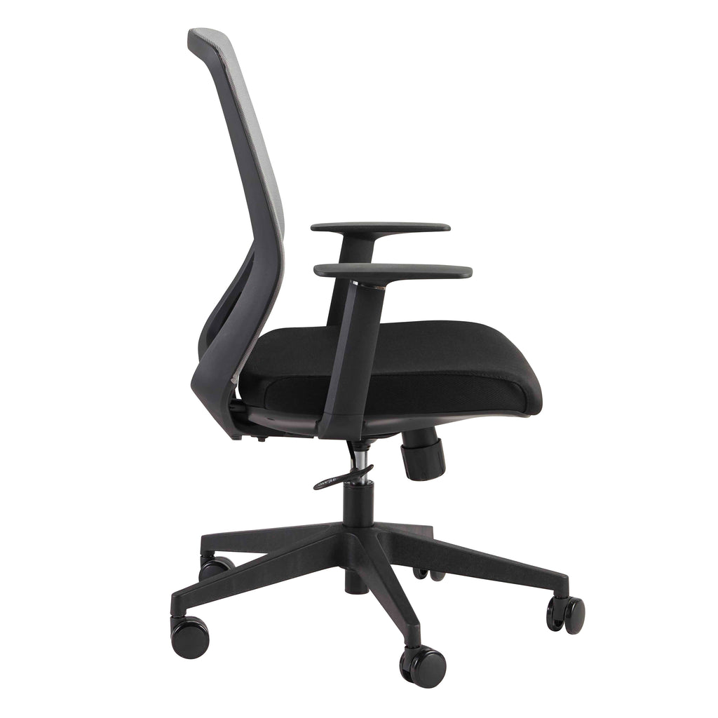 Spiro Office Chair with Adjustable Arms - Grey