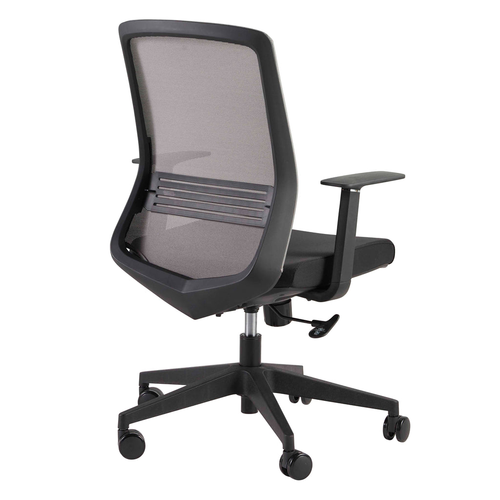 Spiro Office Chair with Adjustable Arms - Grey