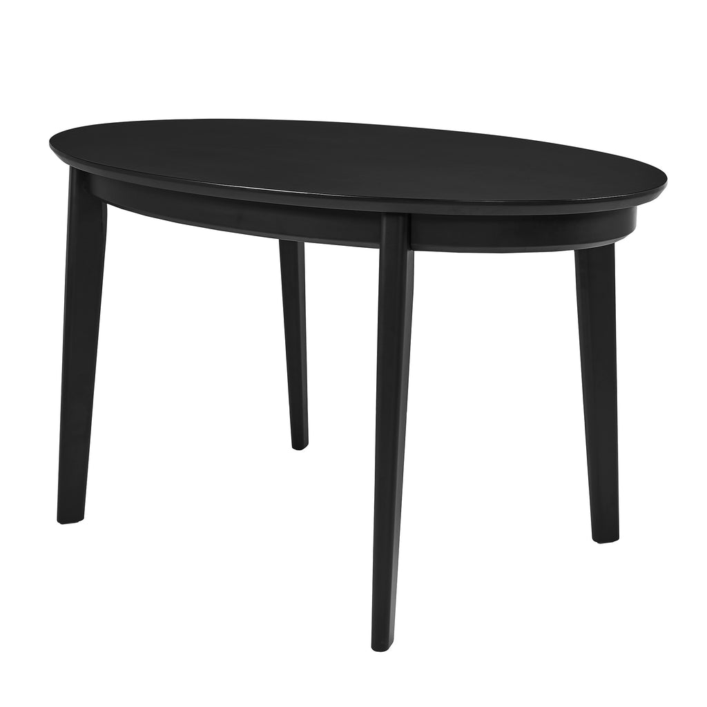 Atle Oval Dining Table - Matte Black