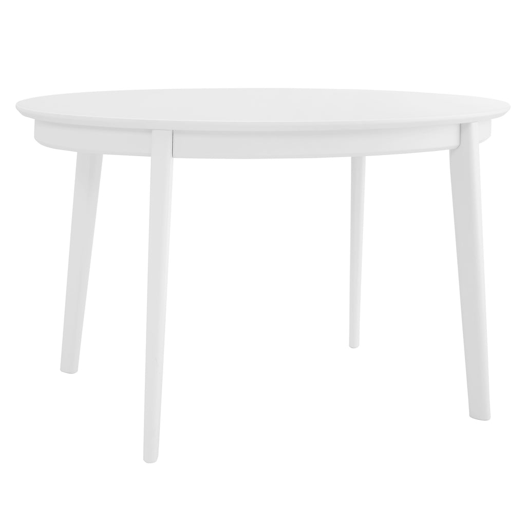 Atle Oval Dining Table - Matte White