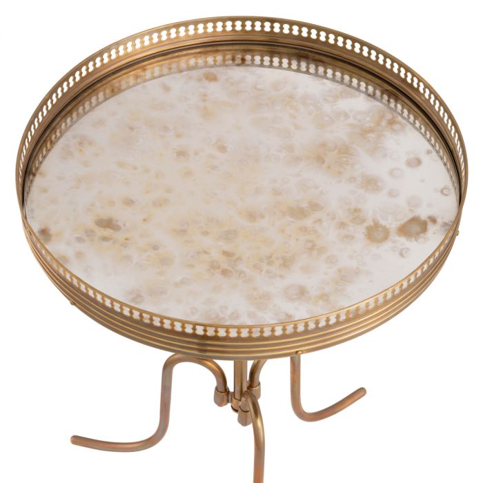 Side Table Classico Antique Mirror Glass