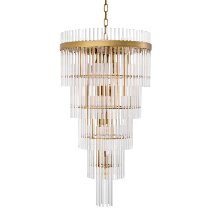 Chandelier Yara Large Antique Brass Finish