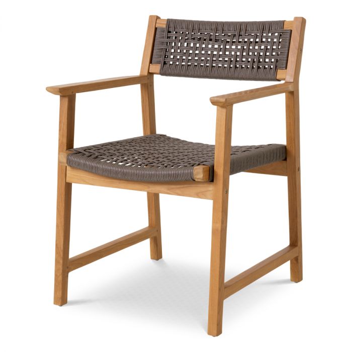 Outdoor Dining Chair Cancun Natural Teak Set Of 2