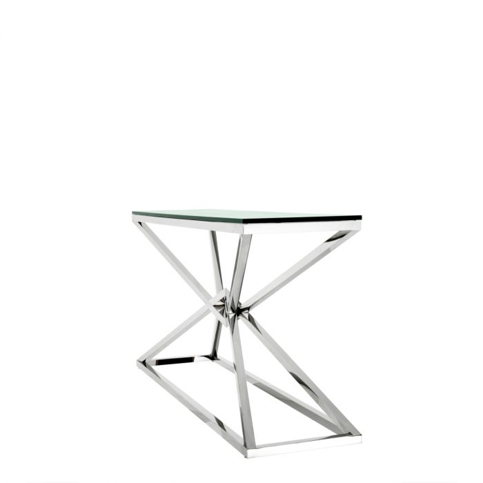 Console Table Connor Large Polished Stainless Steel