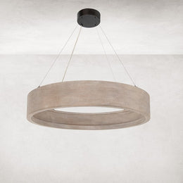 Baum Small Chandelier-Brushed Oak by Four Hands