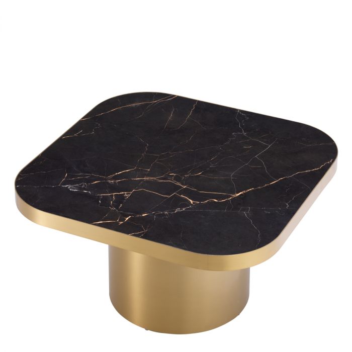 Side Table Proximity Brushed Brass Finish