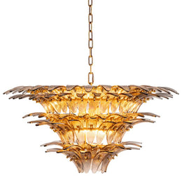 Chandelier Italo Light Brushed Brass Finish