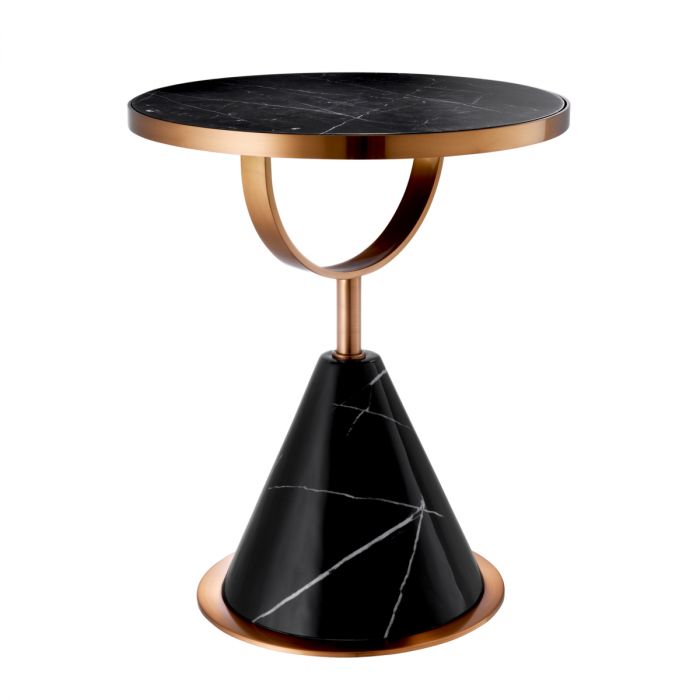 Side Table Park Lane Brushed Copper Finish