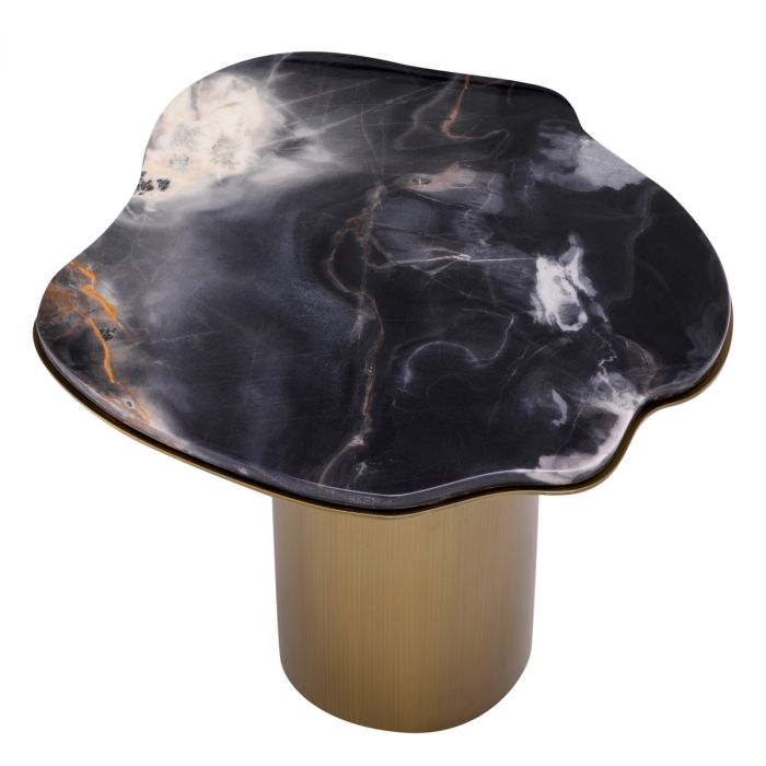 Side Table Shapiro Black Marble