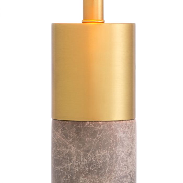 Table Lamp Flair Brass Finish Including Shade