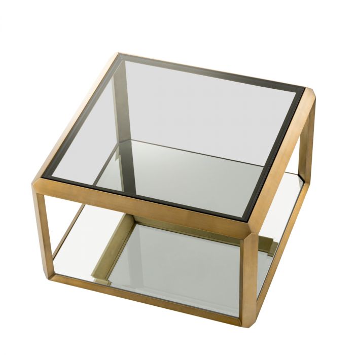 Side Table Callum Brushed Brass Finish