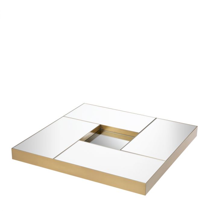 Coffee Table Allure Brushed Brass Finish