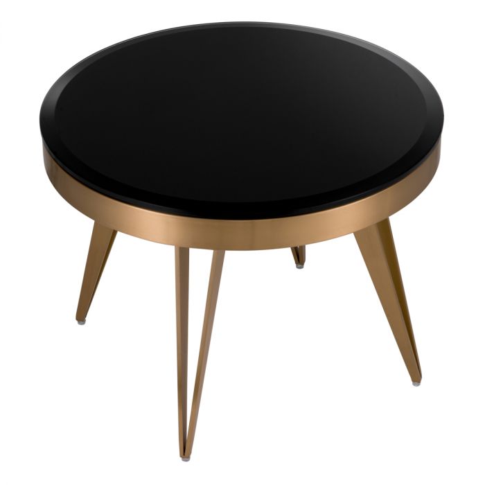 Side Table Rocco Brushed Brass Finish