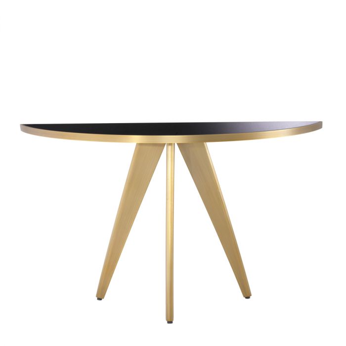 Console Table Aston Brushed Brass Finish