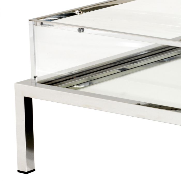 Coffee Table Harvey Rectangular Polished Stainless Steel