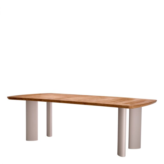 Outdoor Dining Table Osario Natural Teak