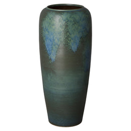 Tall Vase, Verdigris 15x35"H