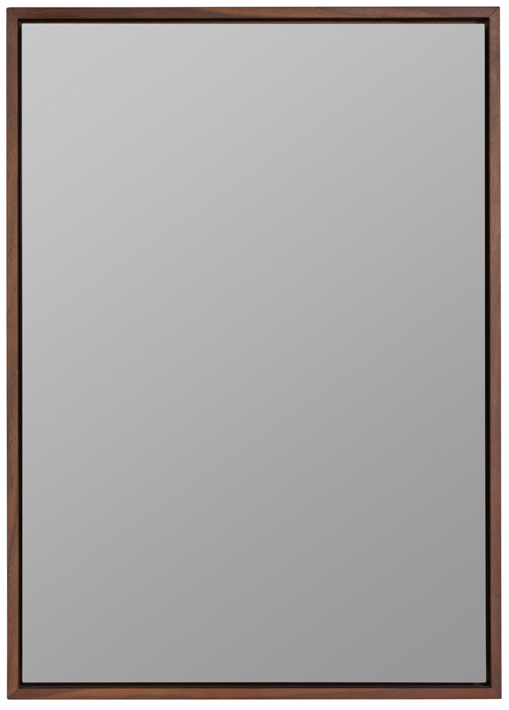 Jordan Rectangle Wall Mirror-Walnut