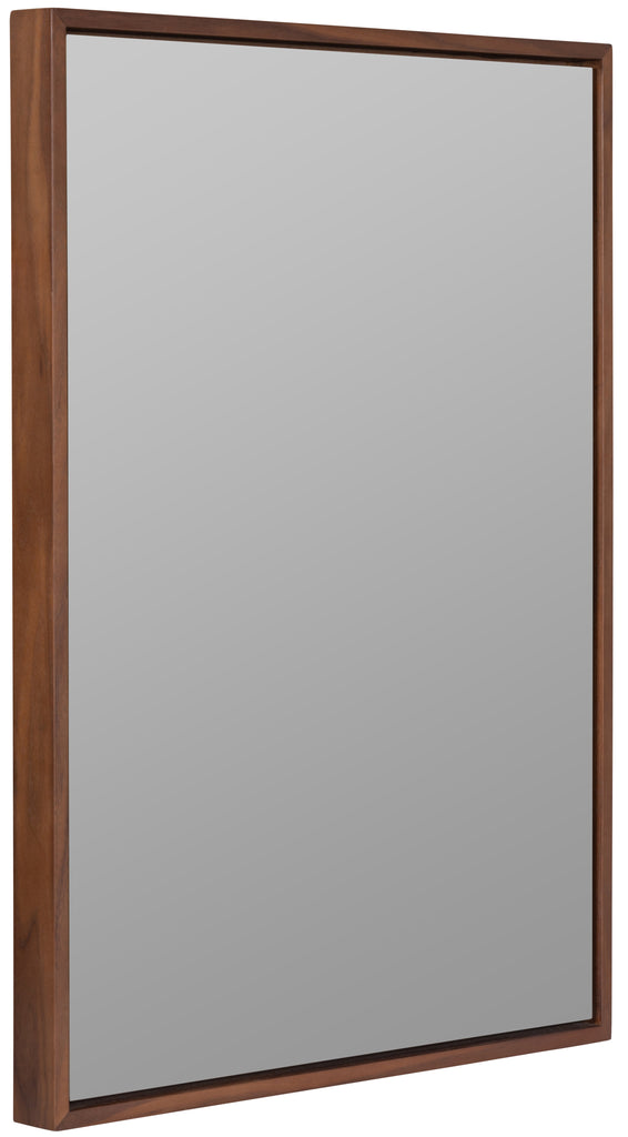 Jordan Rectangle Wall Mirror-Walnut