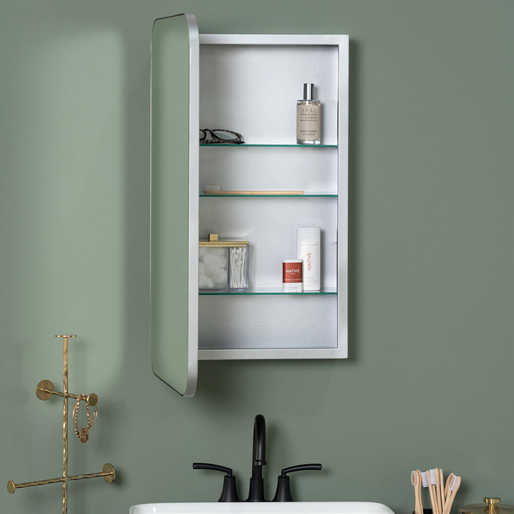 Hadley Medicine Cabinet-Silver