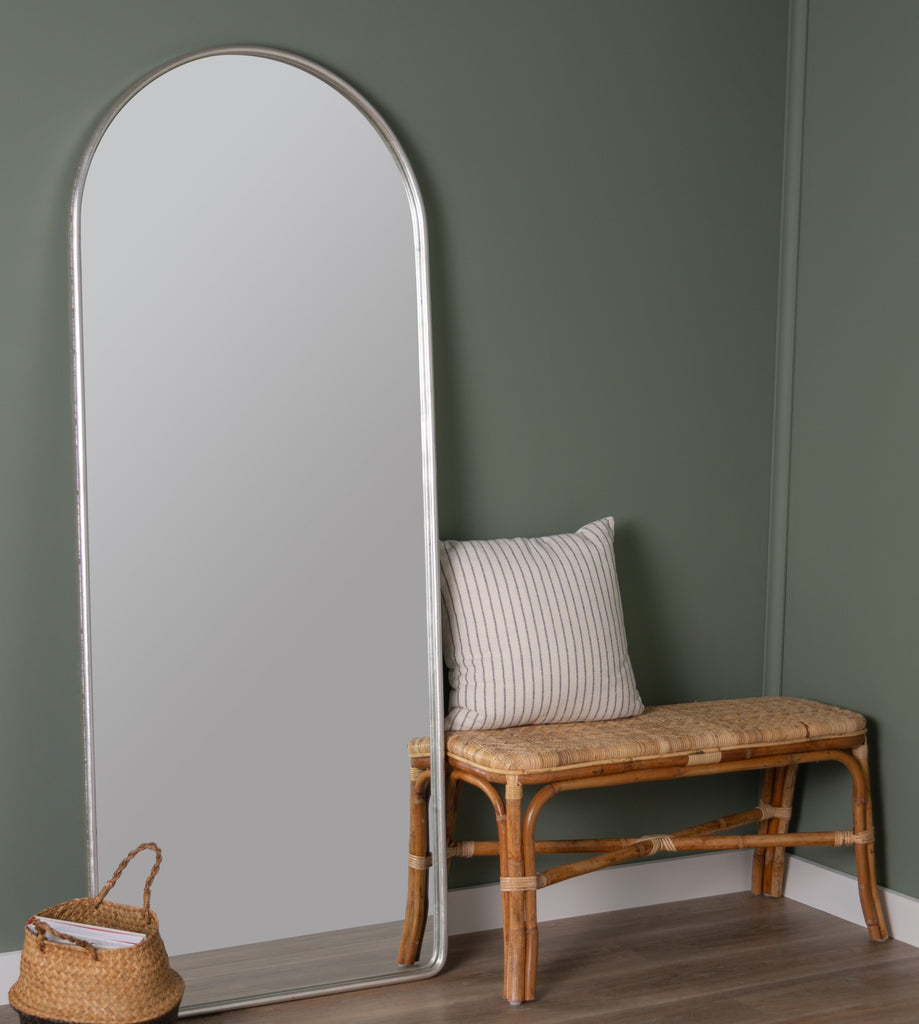 Colca Floor Mirror-Silver