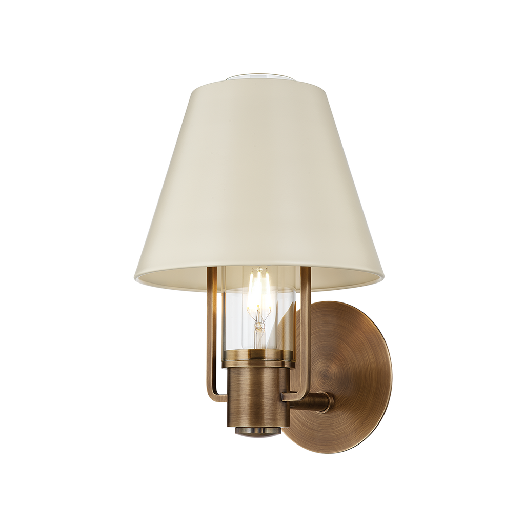 Kindle 1 Light Wall Sconce - Patina Brass