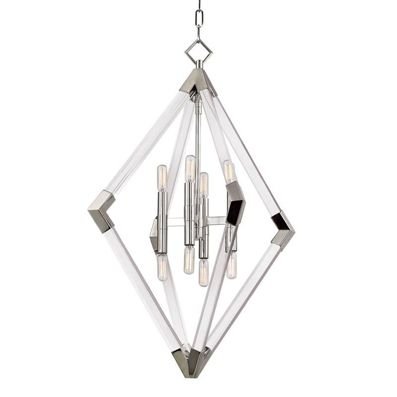 Lyons Pendant 33" - Polished Nickel