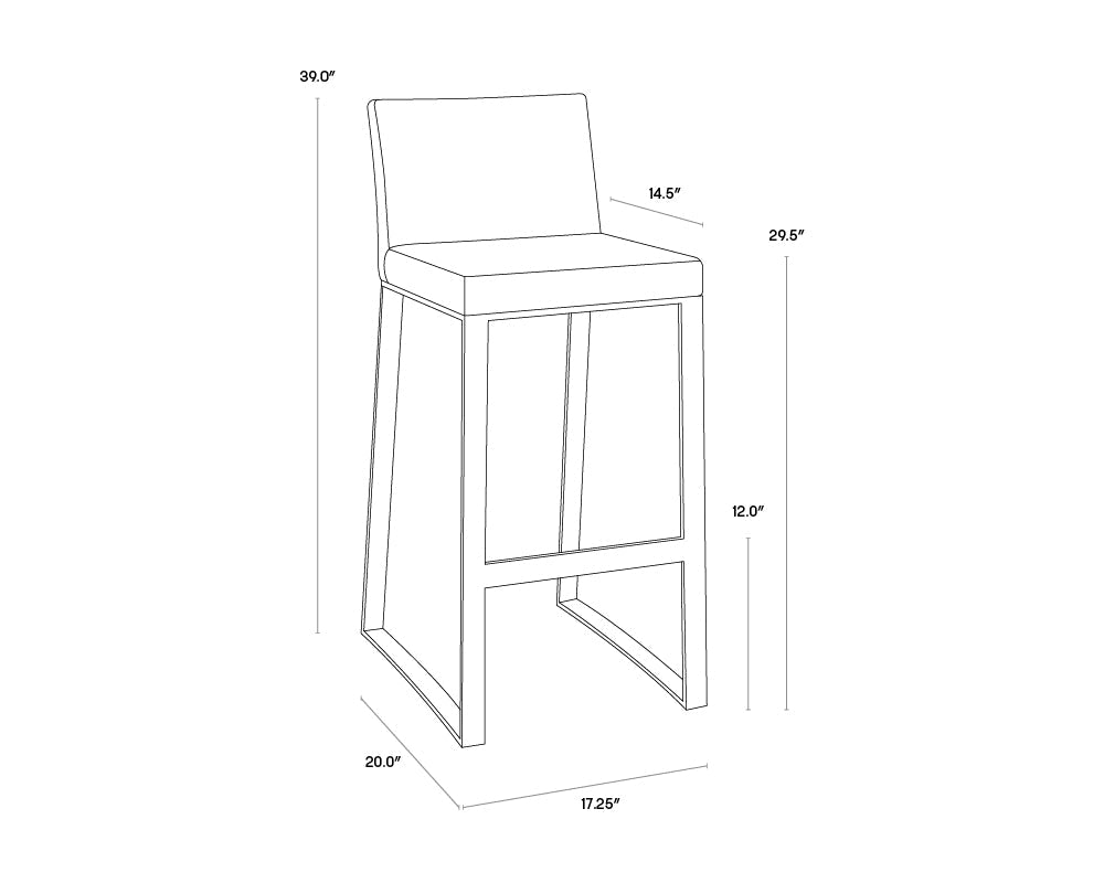 Architect Barstool - White