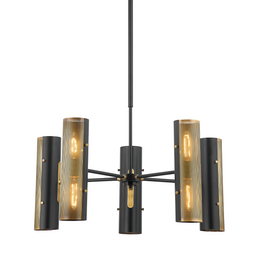 Mikka 10 Light Chandelier - Patina Brass