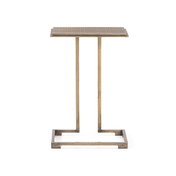 Acid Etch C Table- Antique Brass by Four Hands