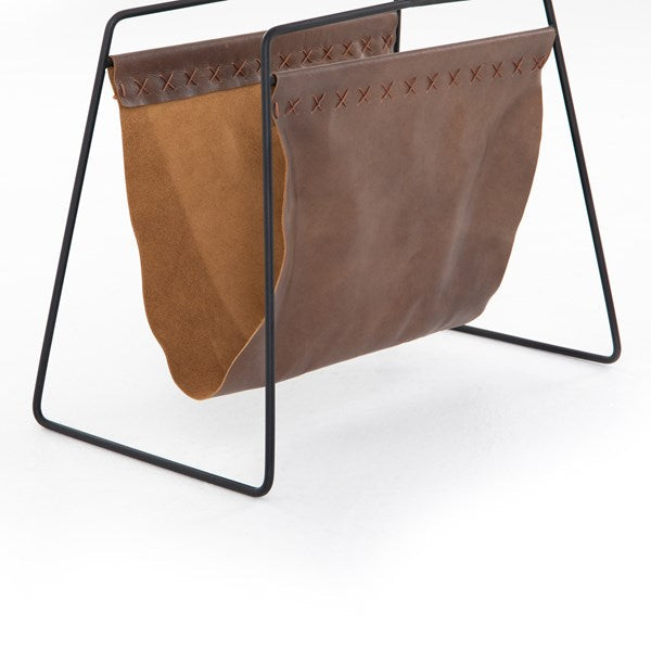 Aesop Magazine Rack-Patina Brown by Four Hands