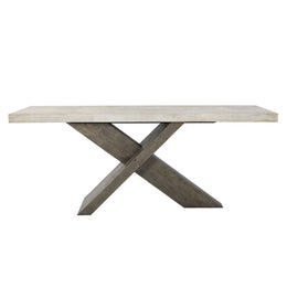 Durant Console Table Distressed Grey/Antique White