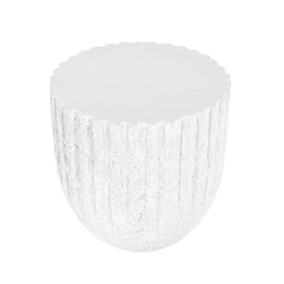 Seattle 20" Outdoor End Table White