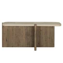 Dillon Console Table Natural/Antique White