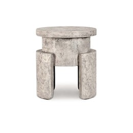 Justin 20" Outdoor End Table Light Gray