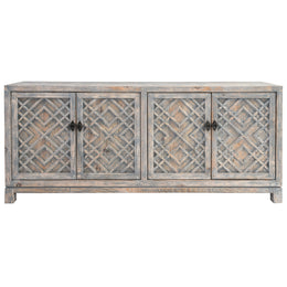 Antigua 4Dr Sideboard Distressed Blue by Classic Home