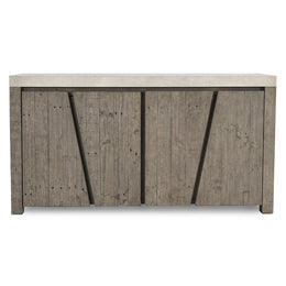 Durant 4Dr Sideboard Distressed Grey/Antique White