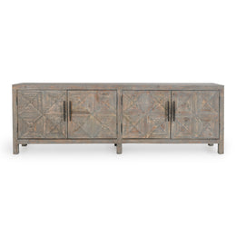 Elani 4Dr Sideboard Distressed Blue