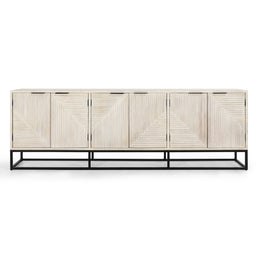 Flint 6Dr Sideboard White Wash