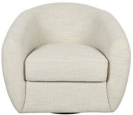 Dominic Swivel Accent Chair Ivory