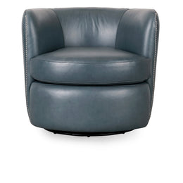 Bronson Swivel Accent Chair Blue MX