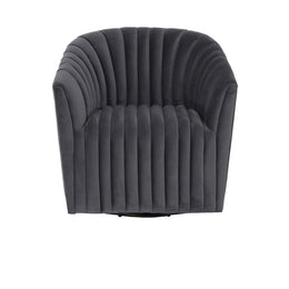 Arline Swivel Accent Chair Grey