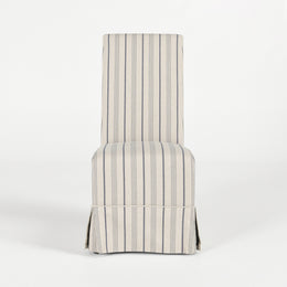 Melrose Upholstered Dining Chair Striped Set Of 2