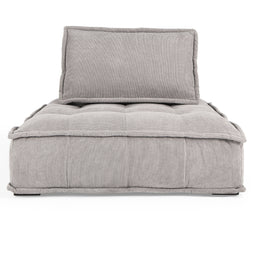 Element Square Lounge Chair Gray Corduroy